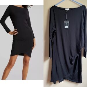 NEW Anatomie Rouched side jersey knit stretchy dress size XL travel